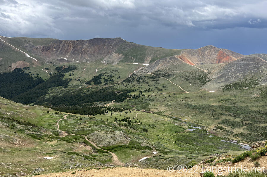 View towards Webster Pass