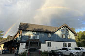 Rainbow over the Viking Lodge