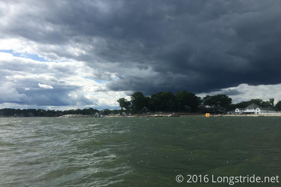 Angry Clouds Over the Beach