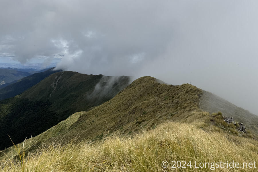 A Wall of Clouds on the Tararua Main Ridge