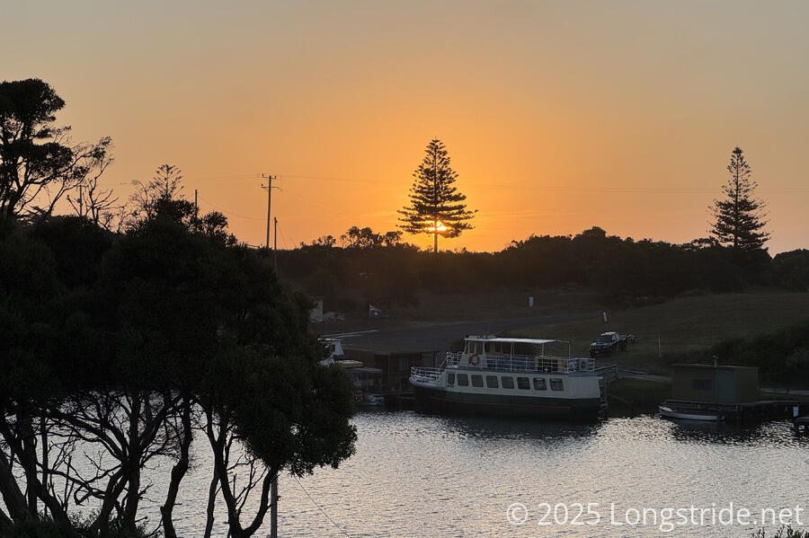 Sunset over the Glenelg River