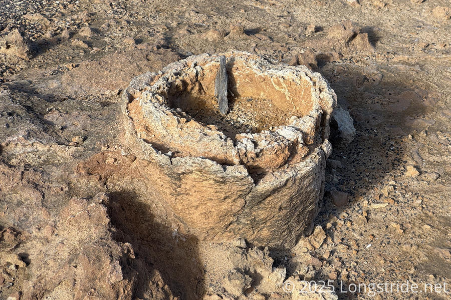 Limestone Solution Pipe (closeup)