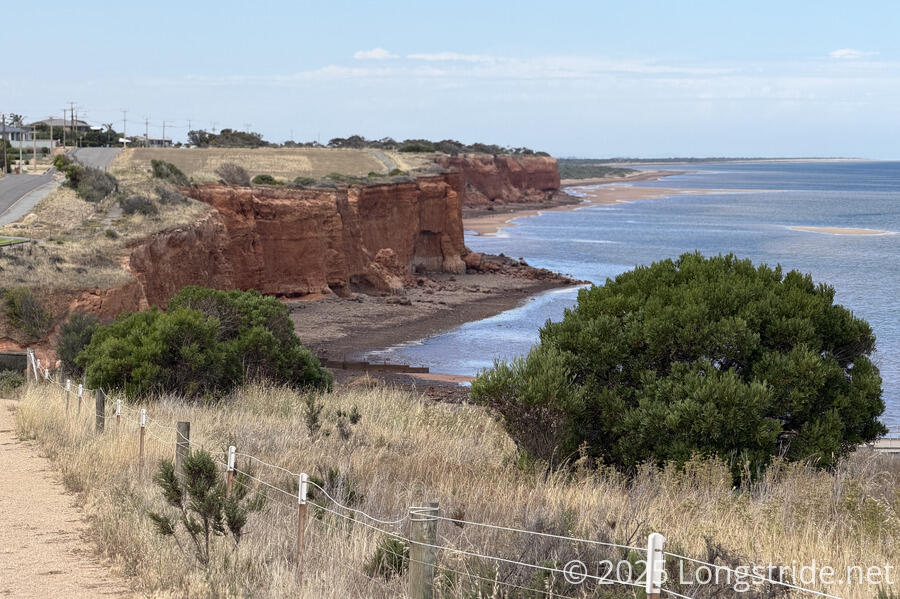 Red Cliffs Over Ardrossan Harbour