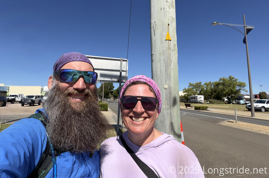At the Start of the Tasmanian Trail