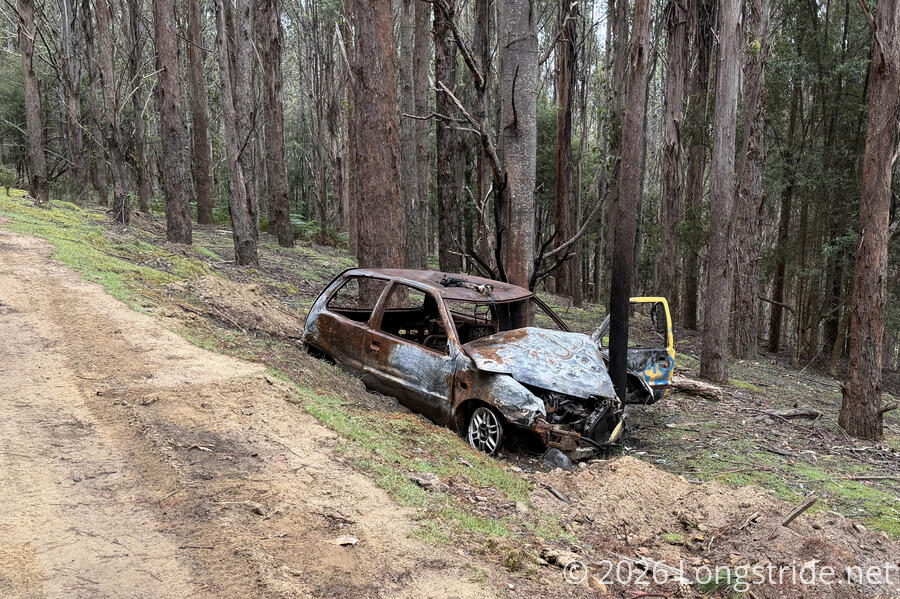 Burned-Out Car Wreck