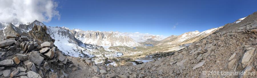 View West from Kearsarge Pass